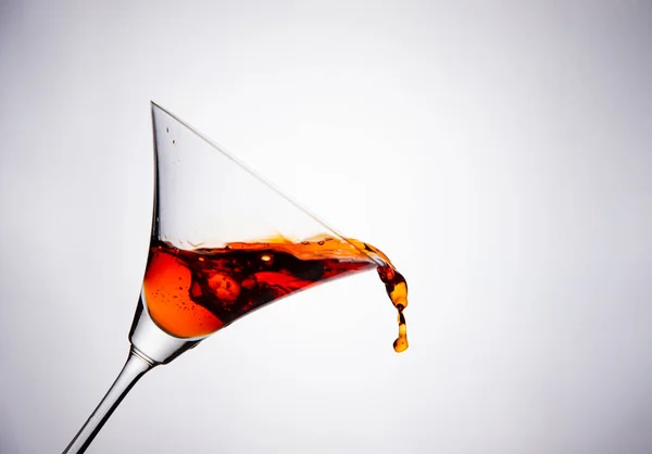 Acqua Marrone Bicchiere Cocktail — Foto Stock