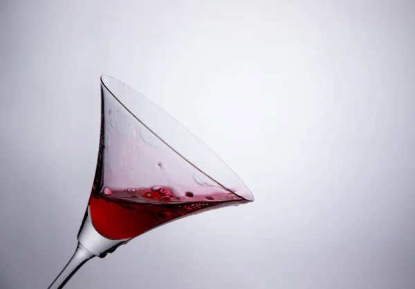 Kokteyl Bardağında Kırmızı — Stok fotoğraf