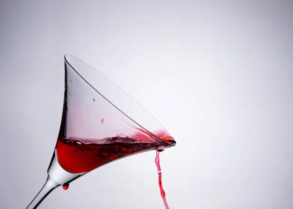 Kokteyl Bardağında Kırmızı — Stok fotoğraf