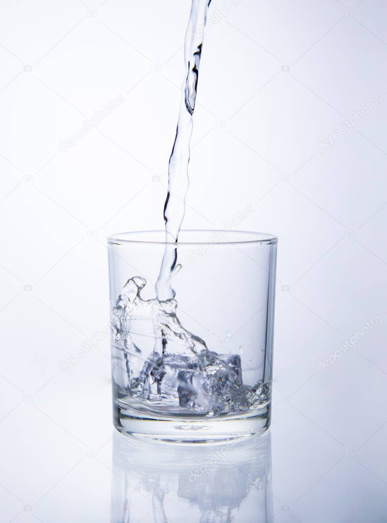 fresh water in glass