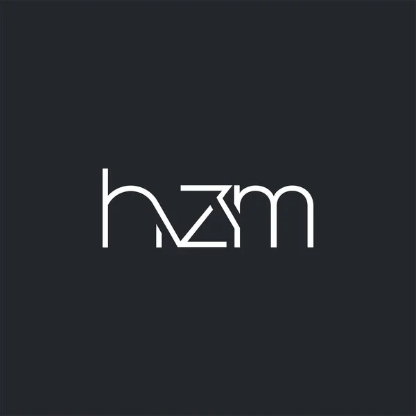 Logo Joint Hzm Pour Modèle Carte Visite Vecteur — Image vectorielle