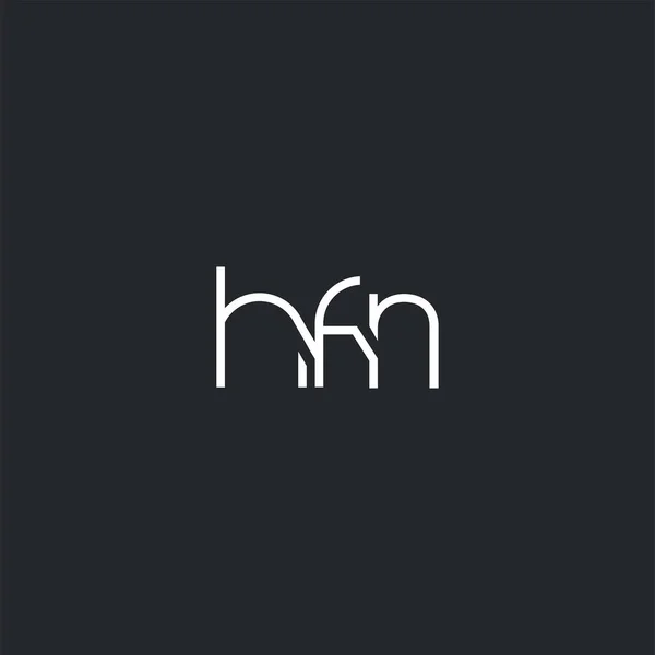 Logo Joint Hfn Pour Modèle Carte Visite Vecteur — Image vectorielle