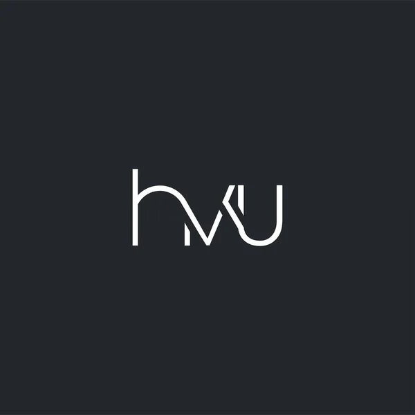 Logo Joint Hvu Pour Modèle Carte Visite Vecteur — Image vectorielle