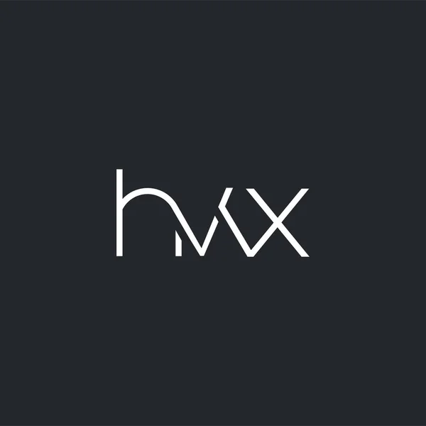 Logo Joint Hvx Business Card Template Vector — Stock Vector