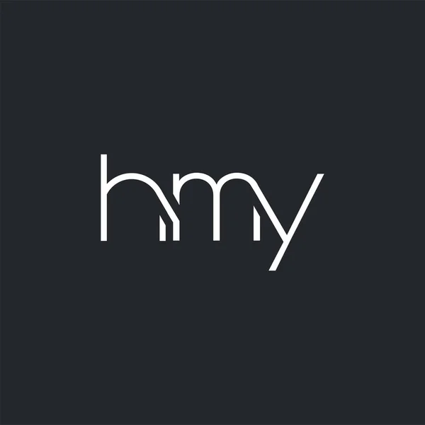 Giunto Logo Hmy Modello Biglietto Visita Vettore — Vettoriale Stock