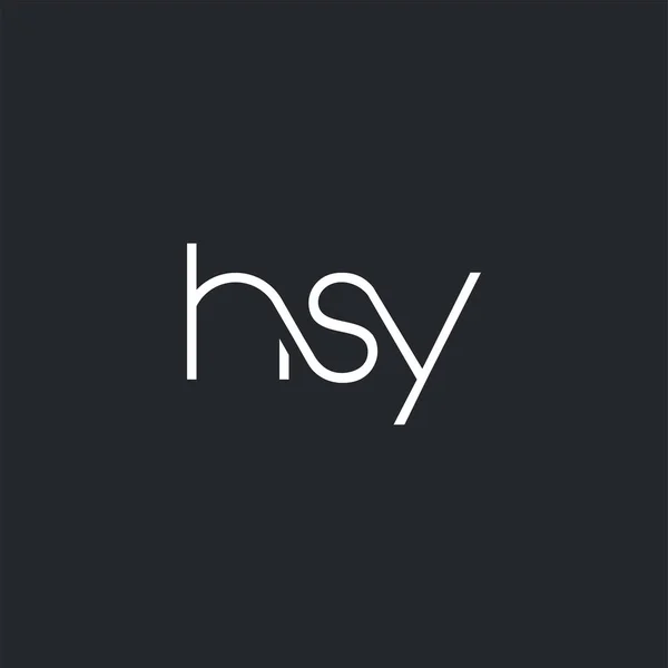 Logo Comune Hsy Modello Biglietto Visita Vettore — Vettoriale Stock