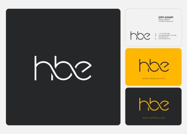 Kartvizit Şablonu için logo ortak Hbe, Vektör