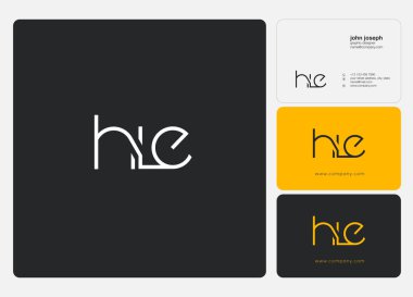 Kartvizit Şablonu için logo ortak Hle, Vektör