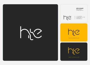 Kartvizit Şablonu için logo ortak Hte, Vektör