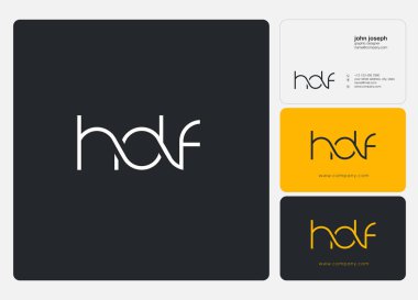 Kartvizit Şablonu için logo ortak Hdf, Vektör