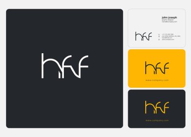 Kartvizit Şablonu için logo ortak Hff, Vektör