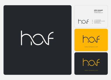 Kartvizit Şablonu için logo ortak Hof, Vektör
