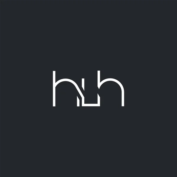 Logotipo Comum Hlh Para Modelo Cartão Visita Vector — Vetor de Stock
