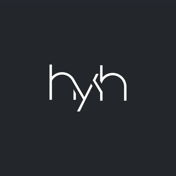 Спільний Логотип Hyh Шаблону Візитки Вектор — стоковий вектор