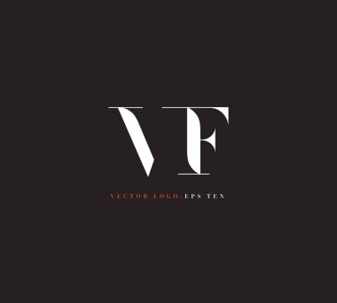 Logo vektör kartvizit şablonu için vf ortak