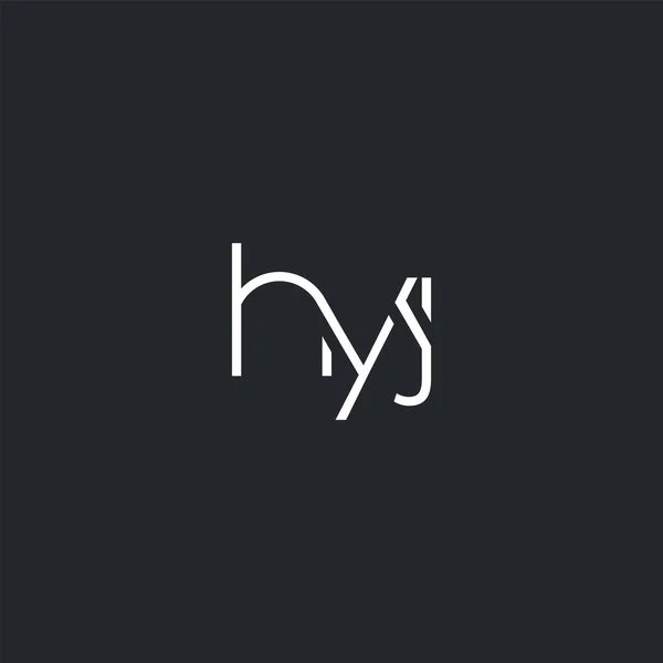Logotipo Hyj Conjunta Para Modelo Cartão Visita Vector —  Vetores de Stock