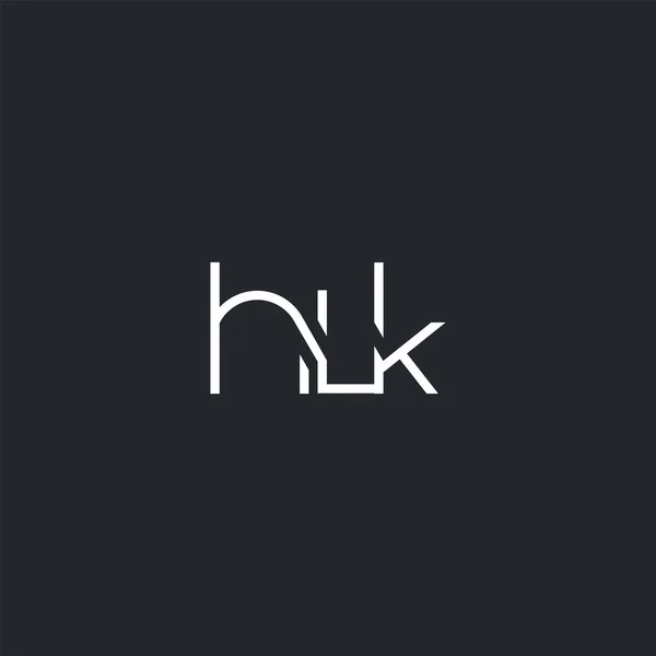 用于名片模板的徽标接头 Hlk — 图库矢量图片