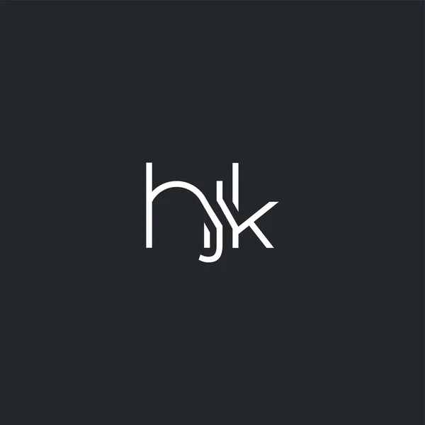 用于名片模板的徽标接头 Hjk — 图库矢量图片