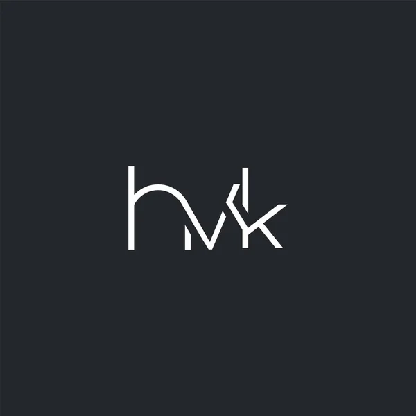 用于名片模板的徽标接头 Hvk — 图库矢量图片