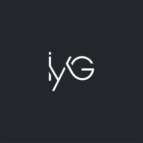 Společné Logo Iyg Pro Šablonu Vizitky Vektor — Stockový vektor
