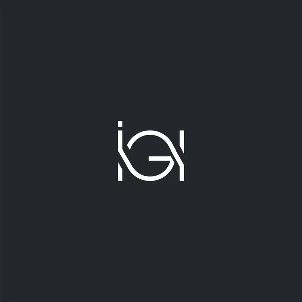 Logotipo Igi Conjunta Para Modelo Cartão Visita Vector —  Vetores de Stock