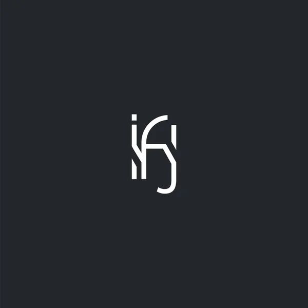 Совместный Логотип Ifj Шаблона Визитной Карточки Вектор — стоковый вектор