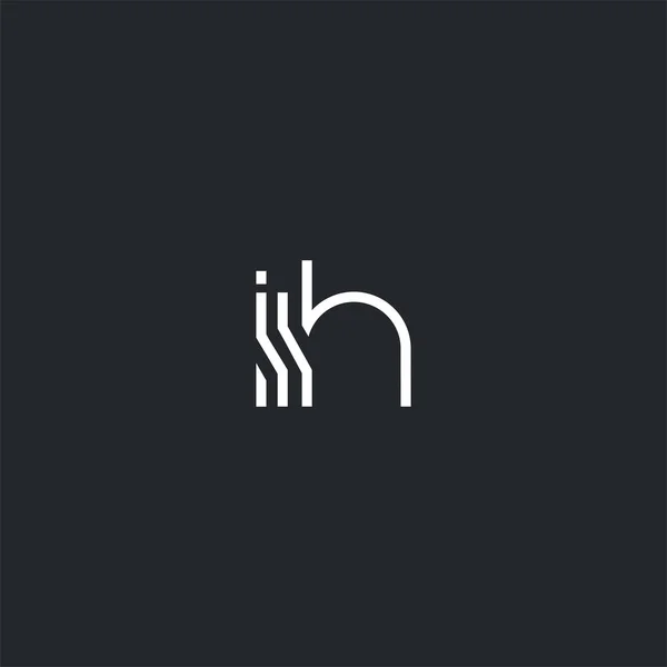 Логотип Спільний Iih Шаблону Візитки Вектор — стоковий вектор