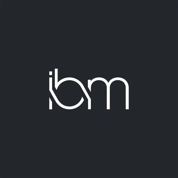 Logo Gemensamma Ibm För Visitkort Mall Vektor — Stock vektor
