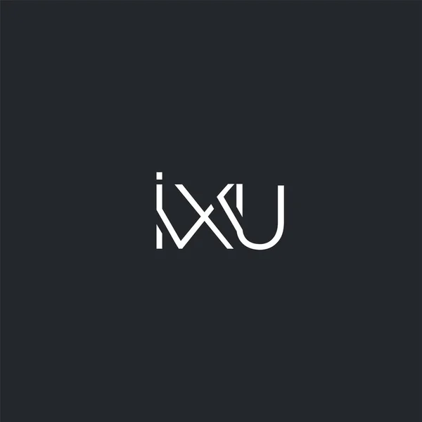 Logo Gemensamma Ixu För Visitkort Mall Vektor — Stock vektor