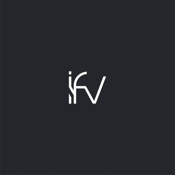Logo Joint Ifv Für Visitenkartenvorlage Vektor — Stockvektor
