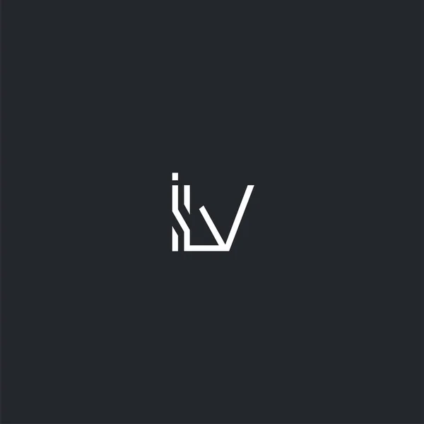 Logo Comune Ilv Modello Biglietto Visita Vettore — Vettoriale Stock