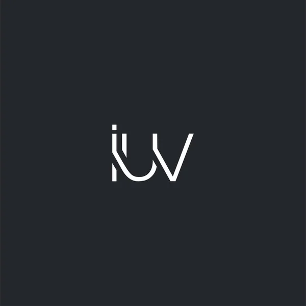 Logo Joint Iuv Für Visitenkartenvorlage Vektor — Stockvektor