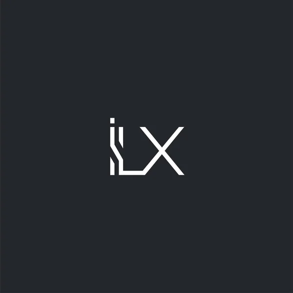 Logo Joint Ilx Für Visitenkartenvorlage Vektor — Stockvektor