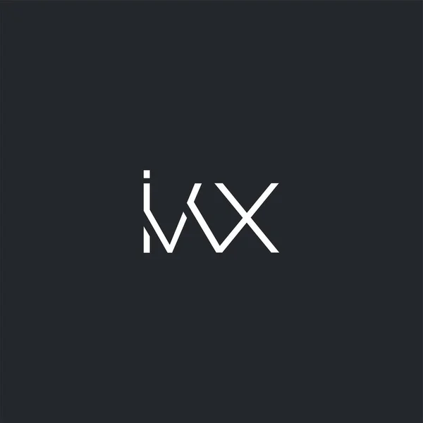 Společné Logo Ivx Pro Šablonu Vizitky Vektor — Stockový vektor