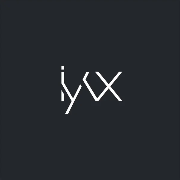 Společné Logo Iyx Pro Šablonu Vizitky Vektor — Stockový vektor