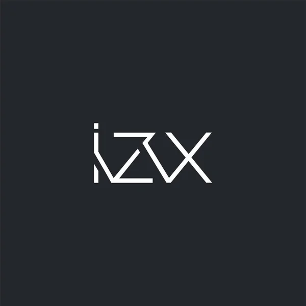 Logo Joint Izx Pro Šablonu Vizitky Vektor — Stockový vektor