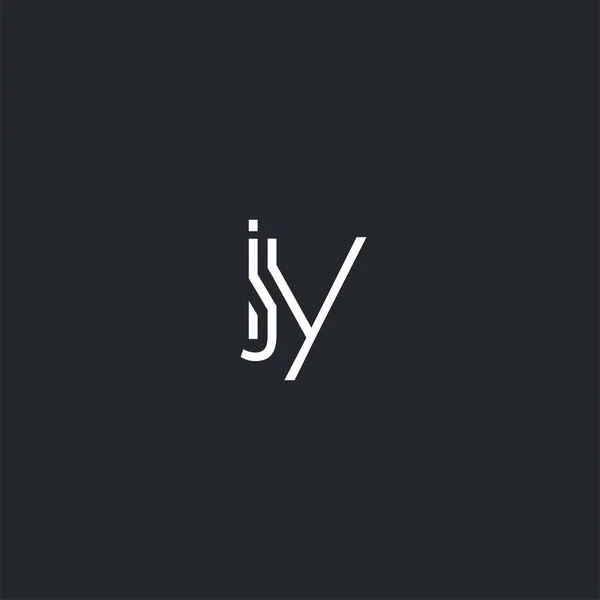 Logo Conjunto Ijy Para Tarjeta Visita Plantilla Vector — Archivo Imágenes Vectoriales