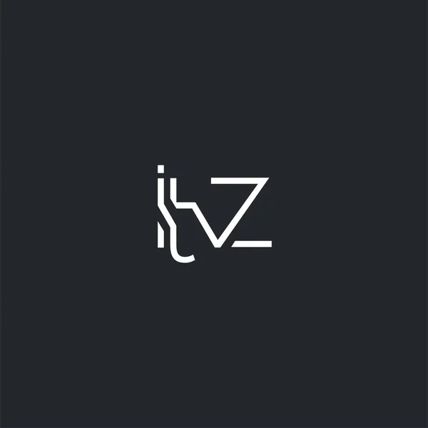 Logotipo Conjunto Itz Para Modelo Cartão Visita Vector —  Vetores de Stock