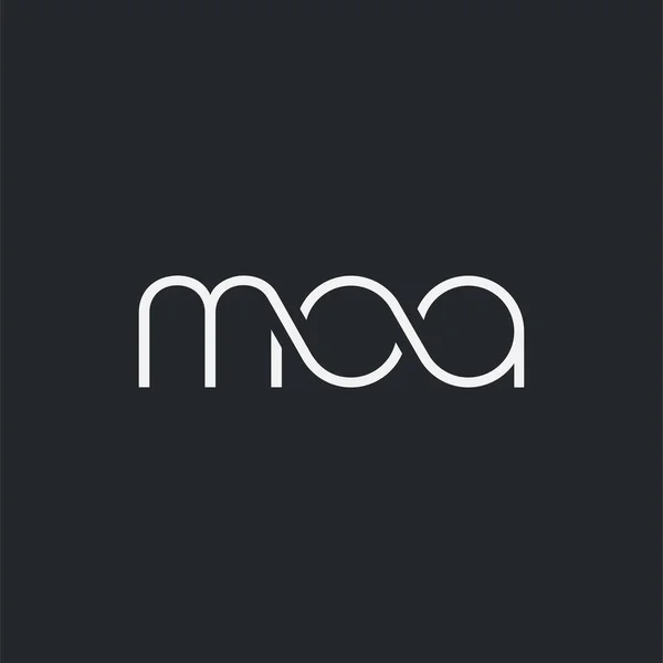 Logo Joint Moa Pour Modèle Carte Visite Vecteur — Image vectorielle