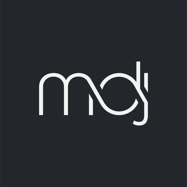 Logo Joint Mdj Pour Modèle Carte Visite Vecteur — Image vectorielle