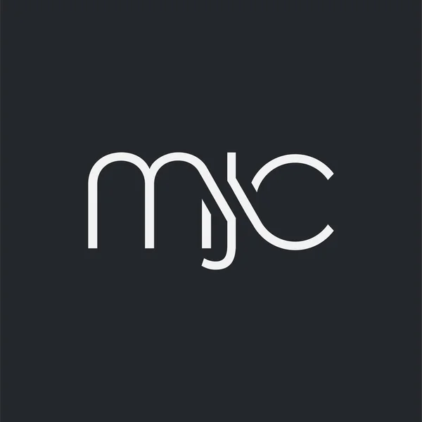 Logo Conjunto Mjc Para Tarjeta Visita Plantilla Vector — Vector de stock