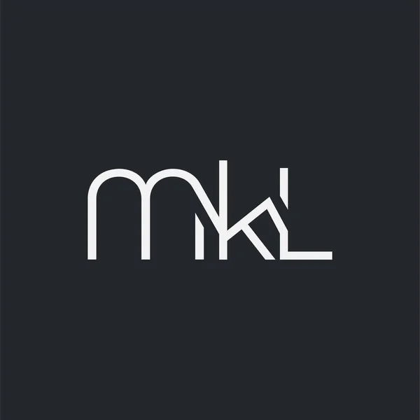 Logo Comune Mkl Modello Biglietto Visita Vettore — Vettoriale Stock