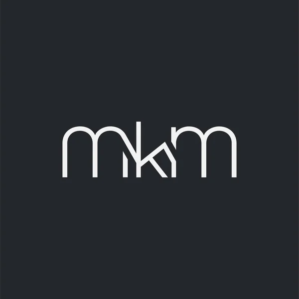 Logo Comune Mkm Modello Biglietto Visita Vettore — Vettoriale Stock