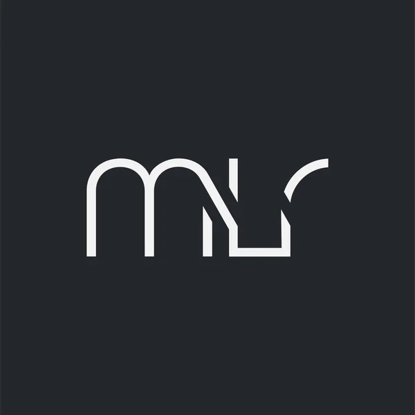 Logotipo Mlr Conjunta Para Modelo Cartão Visita Vector —  Vetores de Stock