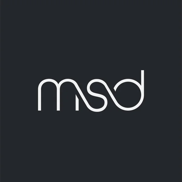 Logo Joint Msd Pour Modèle Carte Visite Vecteur — Image vectorielle