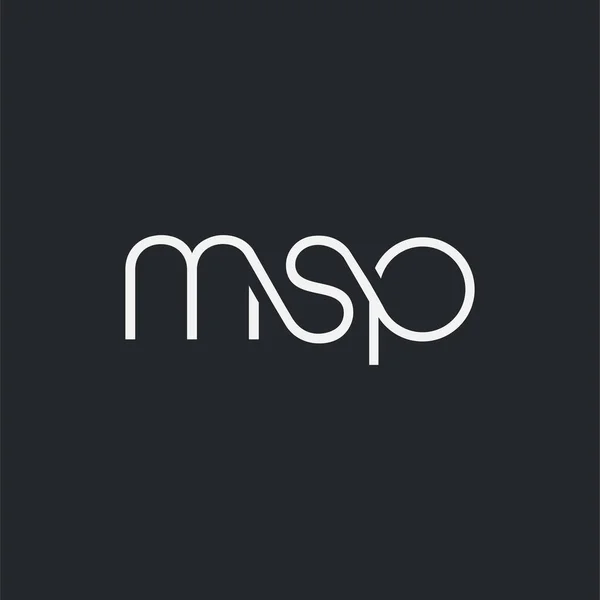 Logo Közös Msp Névjegykártya Sablon Vector — Stock Vector