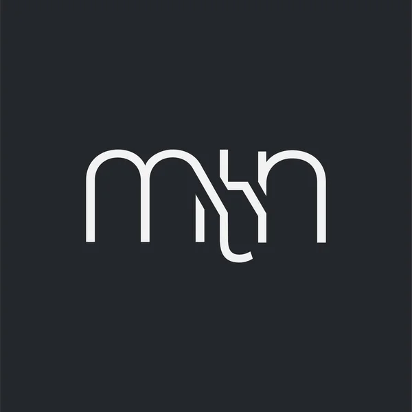 Logo Conjunto Mtn Para Tarjeta Visita Plantilla Vector — Vector de stock