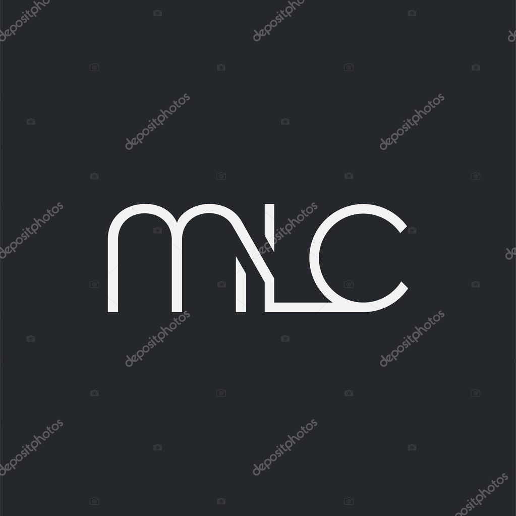 Logo joint mlc for Business Card Template, Vector