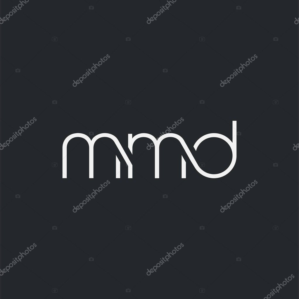Logo joint mmd for Business Card Template, Vector