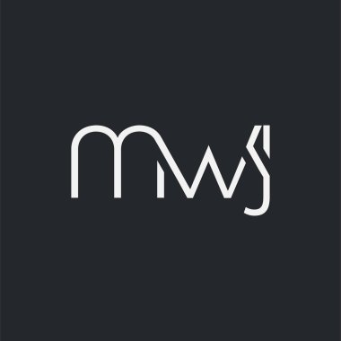Kartvizit Şablonu için logo ortak mwj, Vektör